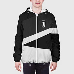 Куртка с капюшоном мужская FC Juventus: Sport Geometry, цвет: 3D-белый — фото 2