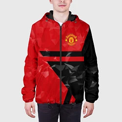 Куртка с капюшоном мужская FCMU: Red & Black Star, цвет: 3D-черный — фото 2