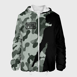 Куртка с капюшоном мужская PUBG: Camo Shadow, цвет: 3D-белый
