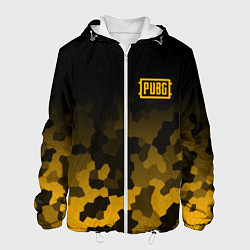 Куртка с капюшоном мужская PUBG: Military Honeycomb, цвет: 3D-белый