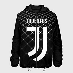 Куртка с капюшоном мужская FC Juventus: Black Lines, цвет: 3D-черный