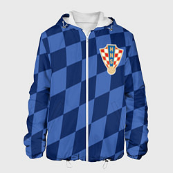 Куртка с капюшоном мужская Сборная Хорватии, цвет: 3D-белый