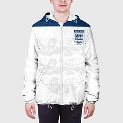 Куртка с капюшоном мужская Сборная Англии, цвет: 3D-белый — фото 2