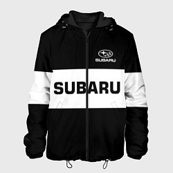 Куртка с капюшоном мужская Subaru: Black Sport, цвет: 3D-черный