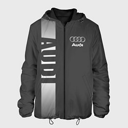 Куртка с капюшоном мужская Audi: Grey Sport, цвет: 3D-черный