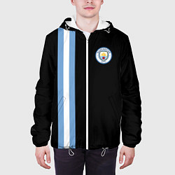 Куртка с капюшоном мужская Манчестер Сити, цвет: 3D-белый — фото 2