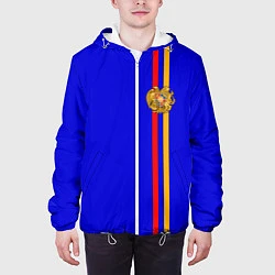 Куртка с капюшоном мужская Армения, цвет: 3D-белый — фото 2