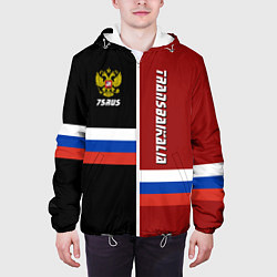 Куртка с капюшоном мужская Transbaikalia, Russia, цвет: 3D-белый — фото 2