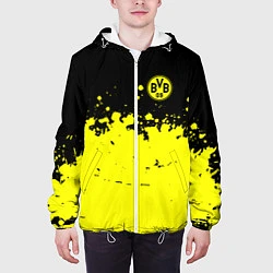 Куртка с капюшоном мужская FC Borussia Sport, цвет: 3D-белый — фото 2