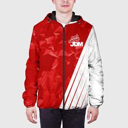 Куртка с капюшоном мужская Eat Sleep JDM: Red Poly, цвет: 3D-черный — фото 2