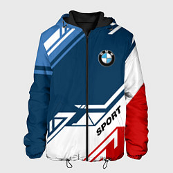 Куртка с капюшоном мужская BMW SPORT, цвет: 3D-черный