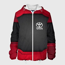 Куртка с капюшоном мужская Toyota: Metal Sport, цвет: 3D-белый