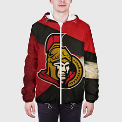 Куртка с капюшоном мужская HC Ottawa Senators: Old Style, цвет: 3D-белый — фото 2