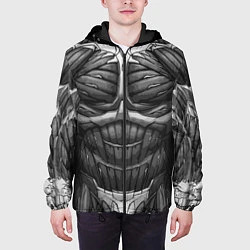 Куртка с капюшоном мужская Экзоскелет, цвет: 3D-черный — фото 2
