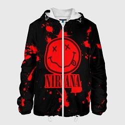 Куртка с капюшоном мужская Nirvana: Blooded Smile, цвет: 3D-белый