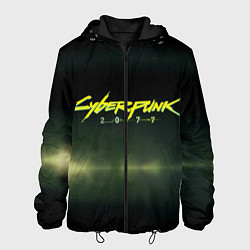 Куртка с капюшоном мужская Cyberpunk 2077, цвет: 3D-черный