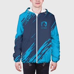 Куртка с капюшоном мужская Team Liquid: Abstract Style, цвет: 3D-белый — фото 2