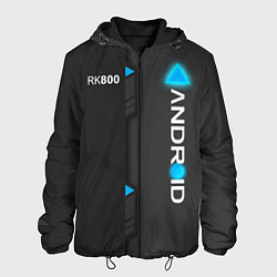 Куртка с капюшоном мужская RK800 Android, цвет: 3D-черный