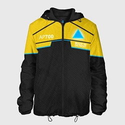 Куртка с капюшоном мужская Detroit: AP700 Yellow & Black, цвет: 3D-черный