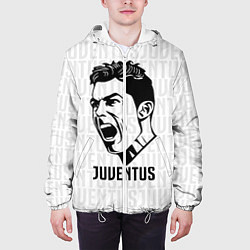 Куртка с капюшоном мужская Juve Ronaldo, цвет: 3D-белый — фото 2
