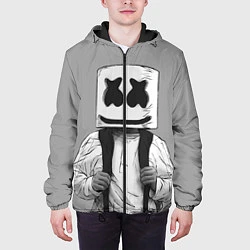 Куртка с капюшоном мужская Marshmallow Boy, цвет: 3D-черный — фото 2