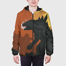 Куртка с капюшоном мужская Godzilla: Monster Smoke, цвет: 3D-черный — фото 2