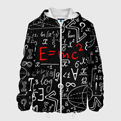 Куртка с капюшоном мужская Формулы физики, цвет: 3D-белый