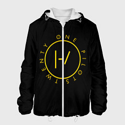 Куртка с капюшоном мужская 21 Pilots: Light Logo, цвет: 3D-белый