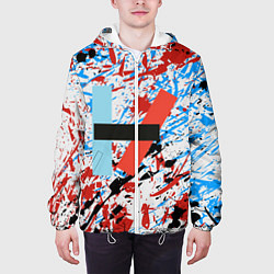 Куртка с капюшоном мужская 21 Pilots: Colored, цвет: 3D-белый — фото 2