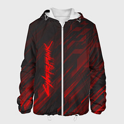 Куртка с капюшоном мужская Cyberpunk 2077: Red Breaks, цвет: 3D-белый