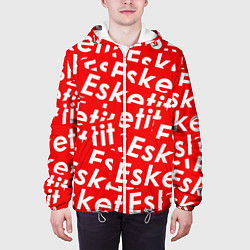 Куртка с капюшоном мужская Esketit Pattern, цвет: 3D-белый — фото 2