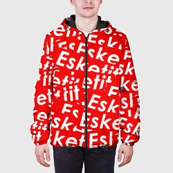 Куртка с капюшоном мужская Esketit Pattern, цвет: 3D-черный — фото 2
