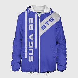 Куртка с капюшоном мужская BTS: Suga 93, цвет: 3D-белый
