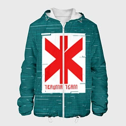 Куртка с капюшоном мужская Cyberpunk: Trauma Team, цвет: 3D-белый