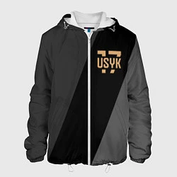 Куртка с капюшоном мужская USYK 17, цвет: 3D-белый
