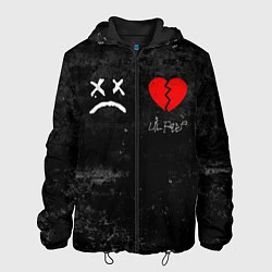 Куртка с капюшоном мужская Lil Peep: RIP, цвет: 3D-черный