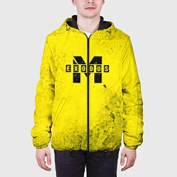 Куртка с капюшоном мужская Metro Exodus: Yellow Grunge, цвет: 3D-черный — фото 2