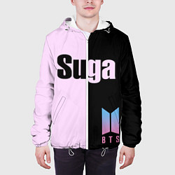 Куртка с капюшоном мужская BTS Suga, цвет: 3D-белый — фото 2