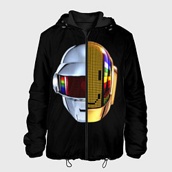 Куртка с капюшоном мужская Daft Punk: Smile Helmet, цвет: 3D-черный