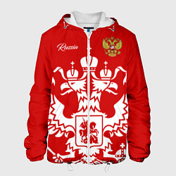 Куртка с капюшоном мужская Red Russia, цвет: 3D-белый
