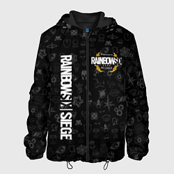 Куртка с капюшоном мужская RAINBOW SIX SIEGE, цвет: 3D-черный