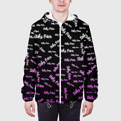 Куртка с капюшоном мужская Sally Face: Violet Pattern, цвет: 3D-белый — фото 2