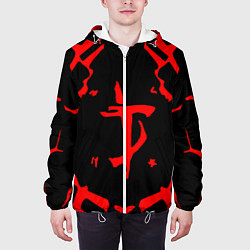 Куртка с капюшоном мужская DOOM: Red Slayer, цвет: 3D-белый — фото 2