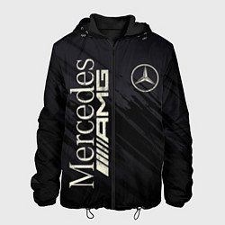 Куртка с капюшоном мужская Mercedes AMG: Black Edition, цвет: 3D-черный