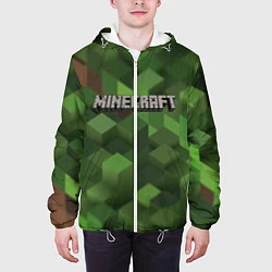 Куртка с капюшоном мужская MINECRAFT FOREST, цвет: 3D-белый — фото 2