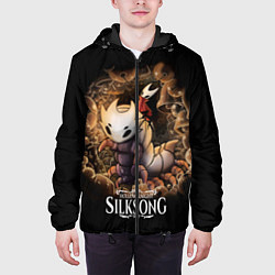 Куртка с капюшоном мужская Hollow Knight: Silksong, цвет: 3D-черный — фото 2
