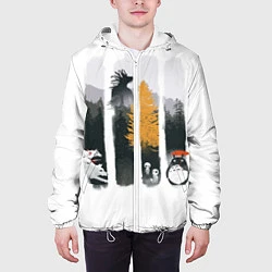 Куртка с капюшоном мужская Хранители Леса, цвет: 3D-белый — фото 2