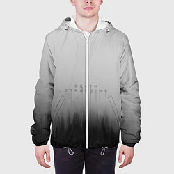 Куртка с капюшоном мужская Death Stranding Лес, цвет: 3D-белый — фото 2