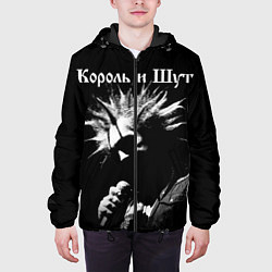 Куртка с капюшоном мужская Король и Шут Анархия спина, цвет: 3D-черный — фото 2