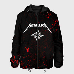 Куртка с капюшоном мужская METALLICA, цвет: 3D-черный